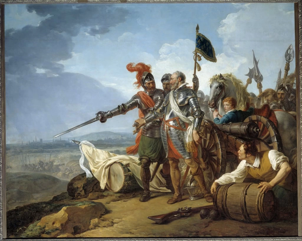 Re Enrico IV che porta cibo a Parigi nell'agosto 1590 - Louvre, Parigi